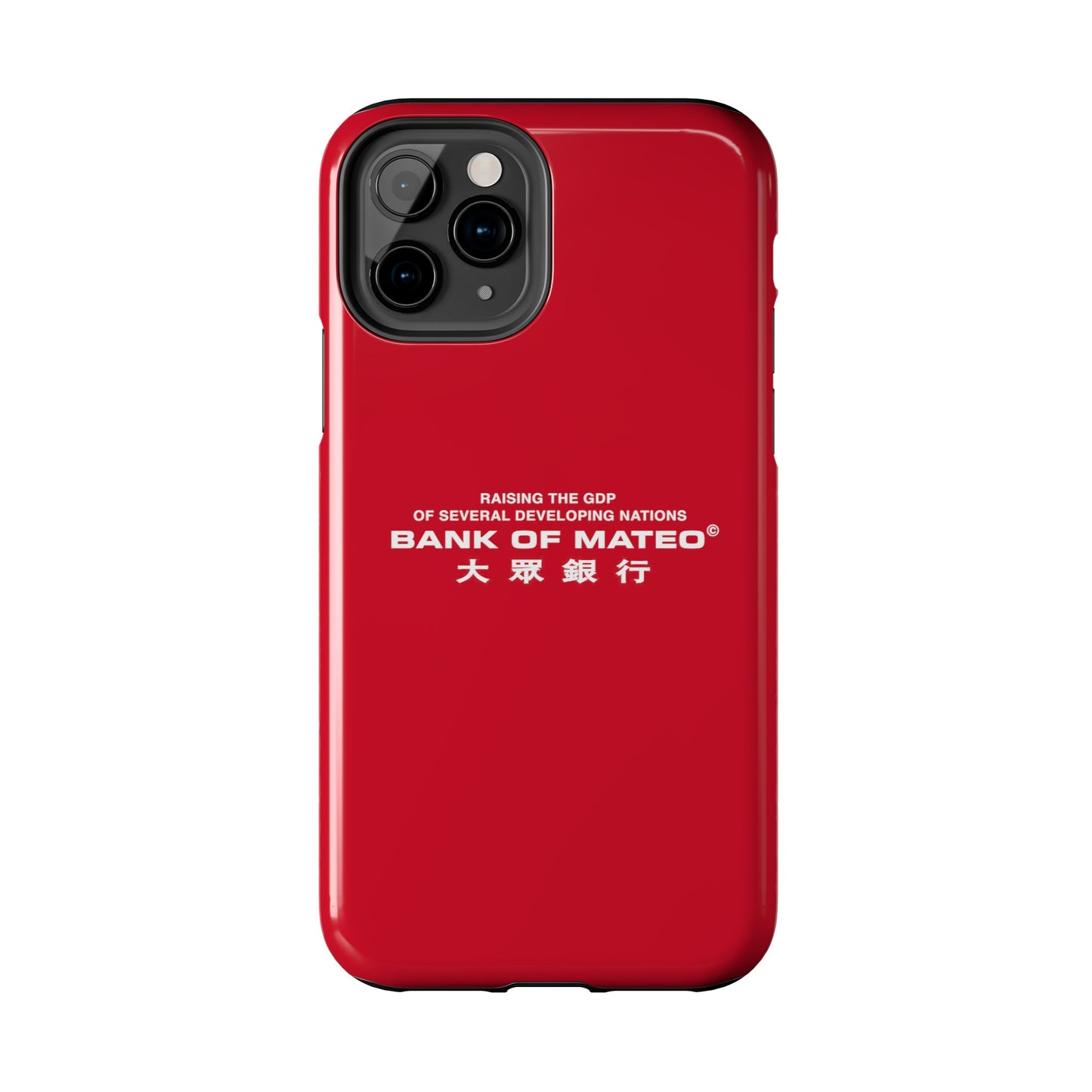 Bank Of Mateo Phone case Red