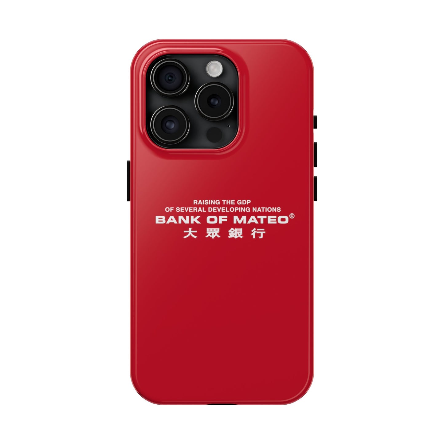 Bank Of Mateo Phone case Red