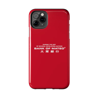 Bank Of Mateo Phone case Red