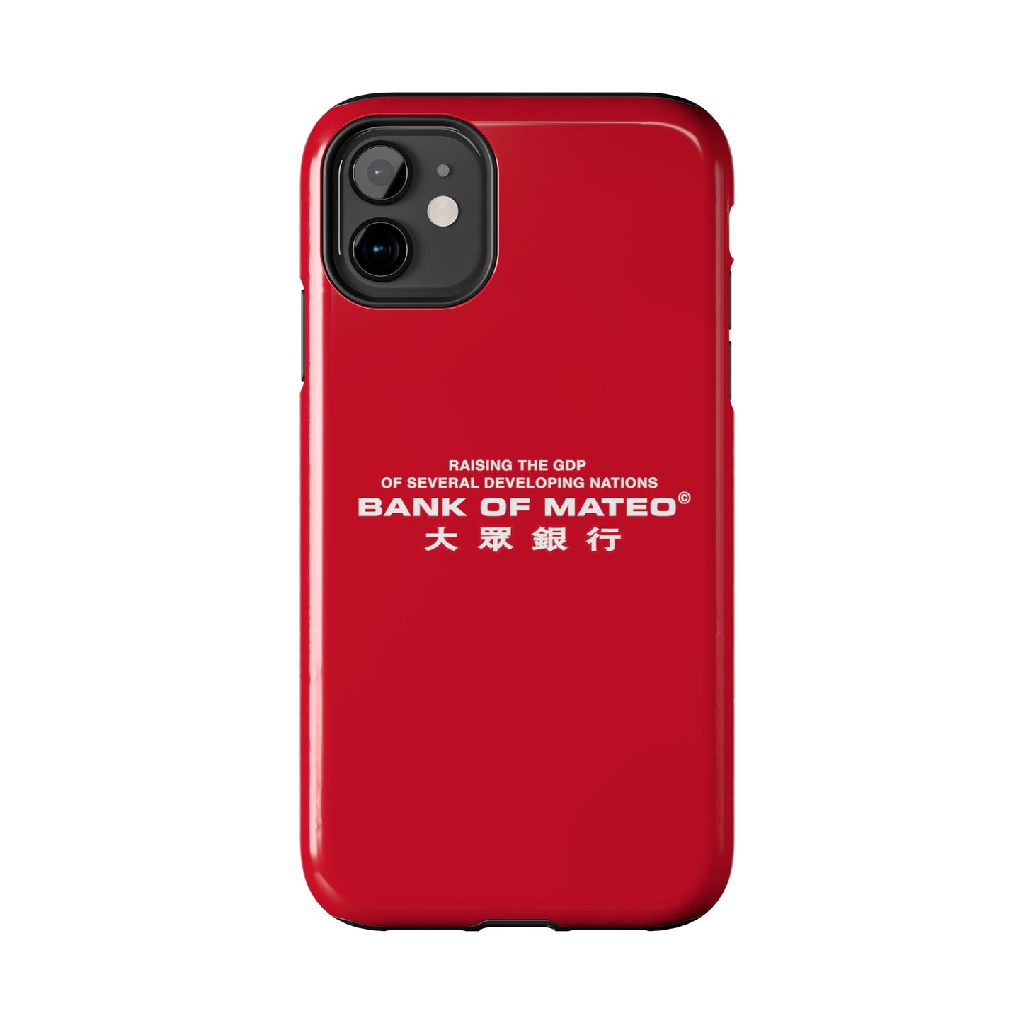 Bank Of Mateo Phone case Red