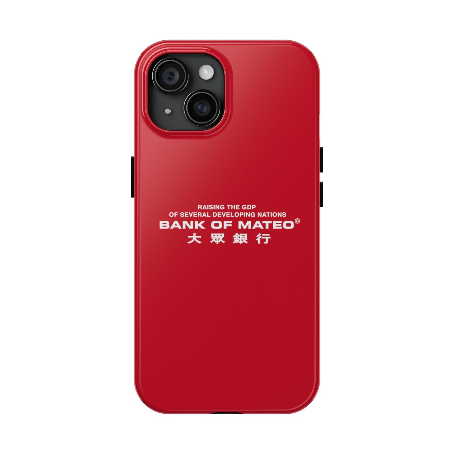 Bank Of Mateo Phone case Red