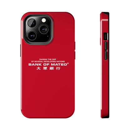 Bank Of Mateo Phone case Red