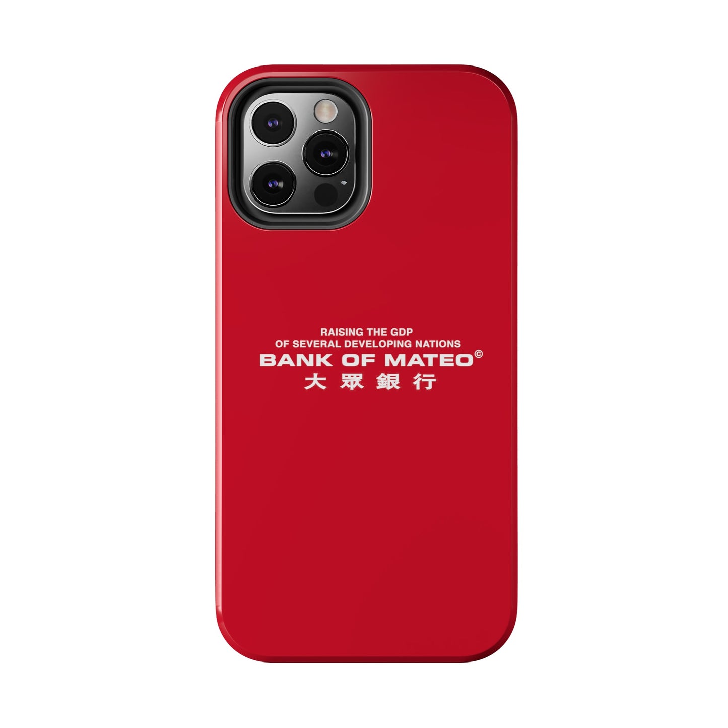 Bank Of Mateo Phone case Red