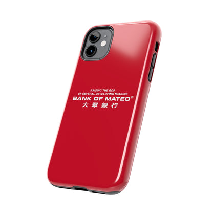 Bank Of Mateo Phone case Red